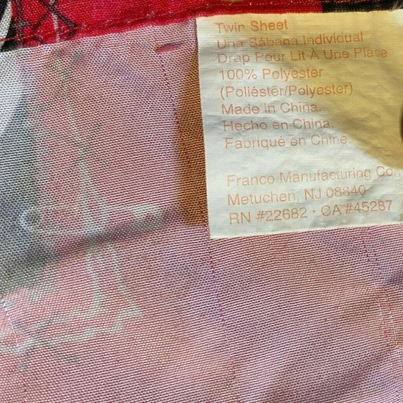 Pink MONSTER HIGH Twin Flat Bed Sheet - Pink With Assorted Colorful Graphics - Picture 8 of 9